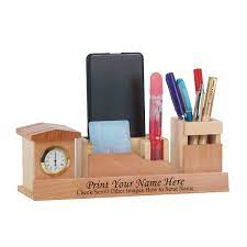 Personalized Wooden Pen Stand